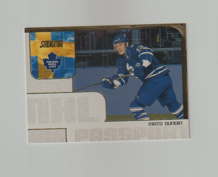 2001-02 Stadium Club NHL Passport #3 Mats Sundin