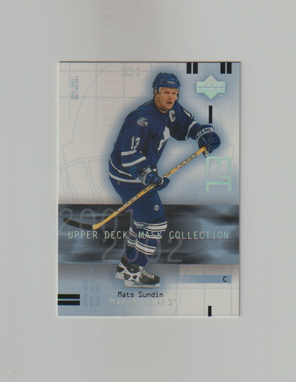 2001-02 UD Mask Collection #92 Mats Sundin