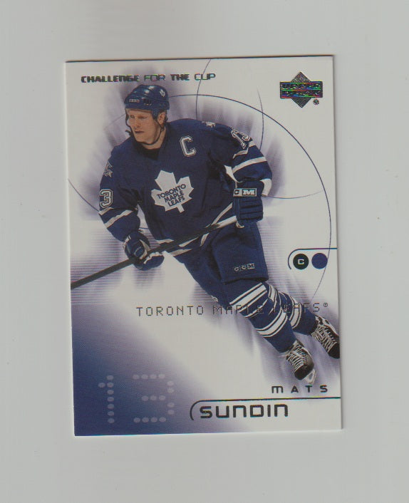 2001-02 UD Challenge for the Cup #84 Mats Sundin