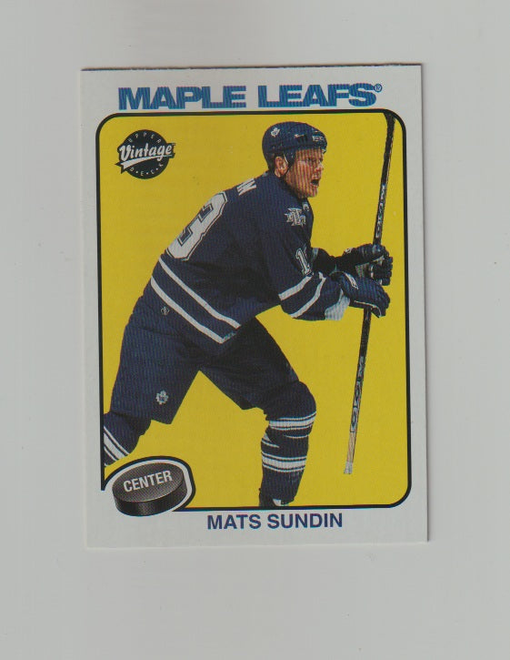2001-02 Upper Deck Vintage #236 Mats Sundin
