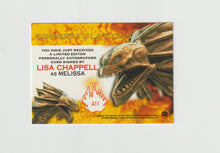 Load image into Gallery viewer, 2001 Hercules the Complete Journeys Autographs #A11 Lisa Chappell as Melissa

