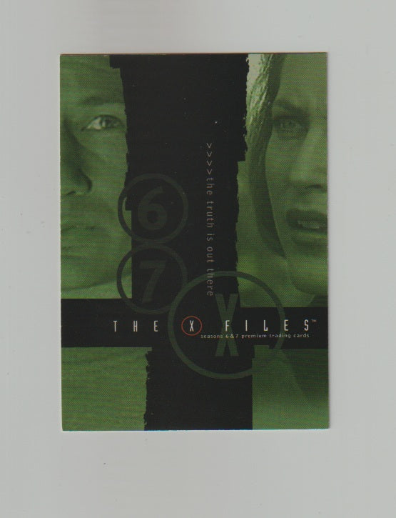 2001 X-Files Season 6 & 7 Promos #X67-1 Mulder and Scully