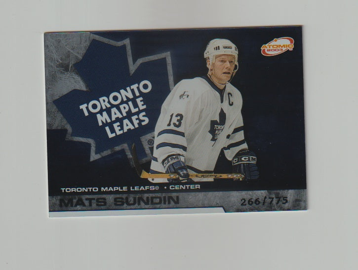 2002-03 Atomic Hobby Parallel #94 Mats Sundin