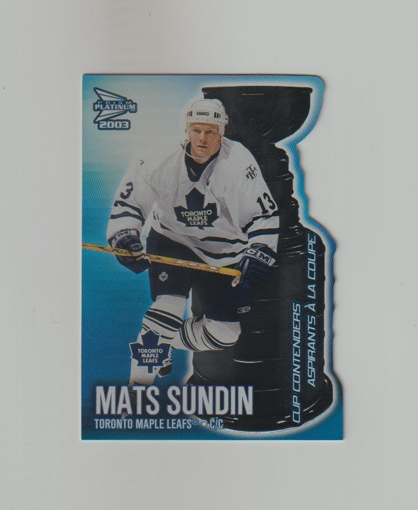 2002-03 McDonald's Cup Contenders Die-Cuts #6 Mats Sundin