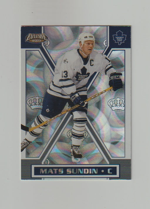 2002-03 Pacific Exclusive #163 Mats Sundin