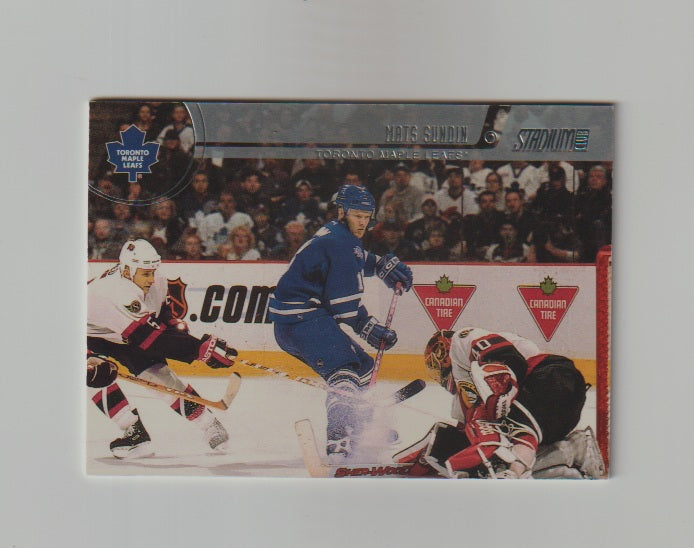 2002-03 Stadium Club Silver Decoy Cards #1 Mats Sundin