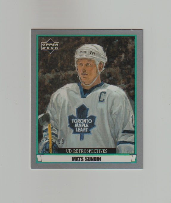 2002-03 UD Artistic Impressions Retrospectives Silver #R82 Mats Sundin
