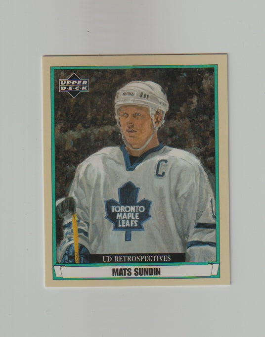 2002-03 UD Artistic Impressions Retrospectives #R82 Mats Sundin