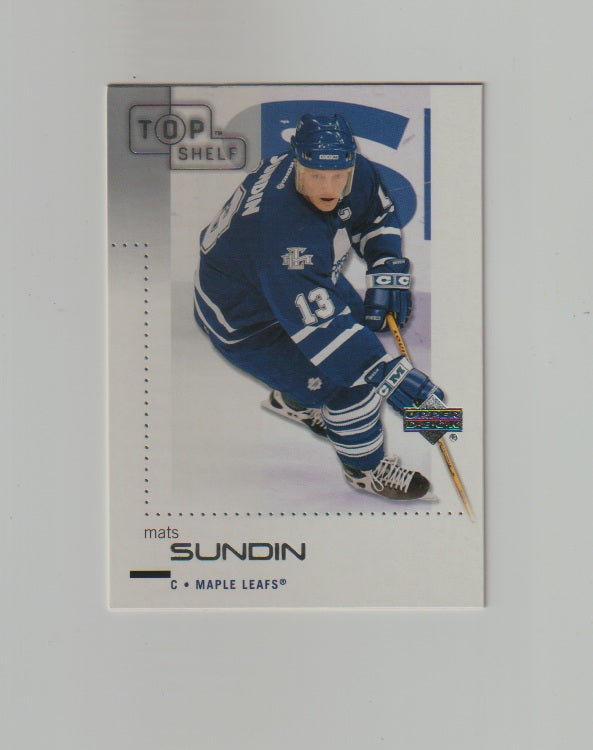2002-03 UD Top Shelf #83 Mats Sundin