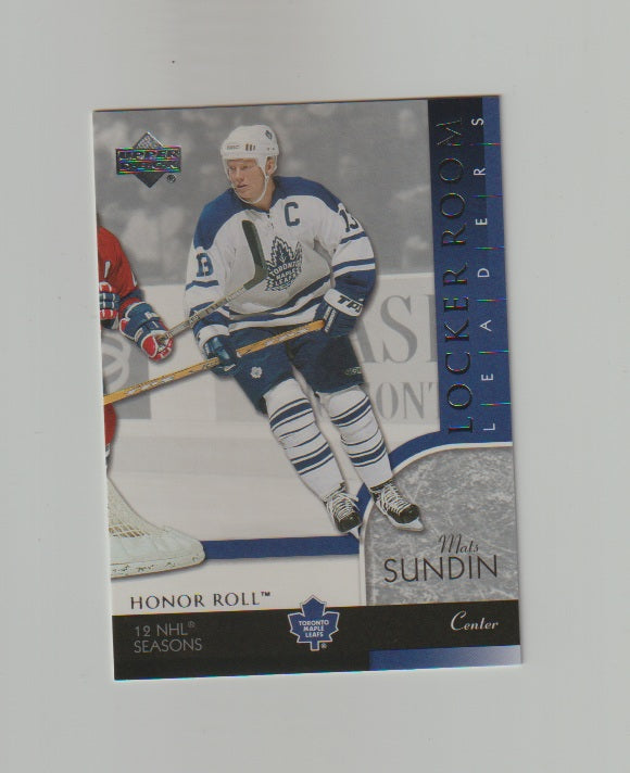 2002-03 Upper Deck Honor Roll #98 Mats Sundin
