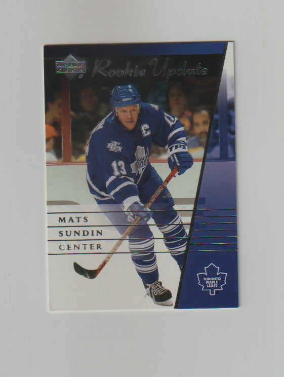 2002-03 Upper Deck Rookie Update #92 Mats Sundin