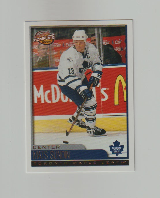 2003-04 Pacific Complete #4 Mats Sundin