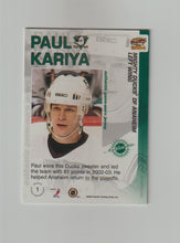 Load image into Gallery viewer, 2003-04 Pacific Jerseys #1 Paul Kariya
