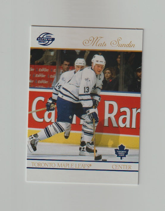 2003-04 Pacific Supreme Blue #93 Mats Sundin