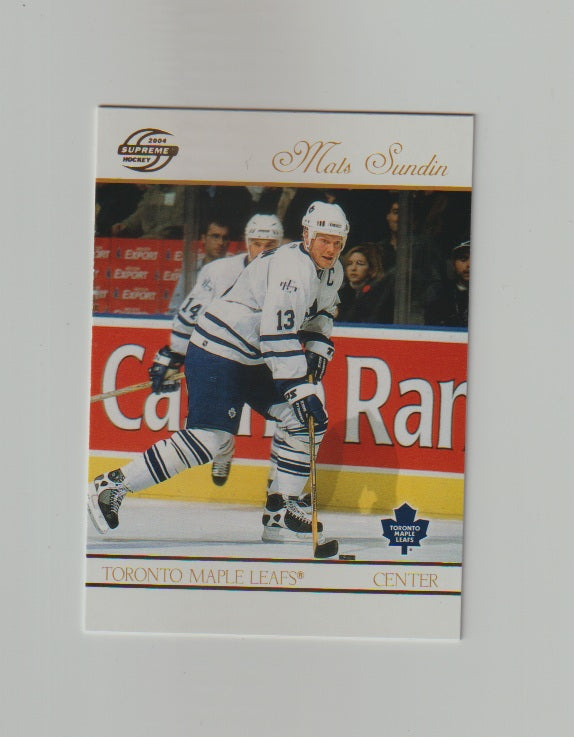 2003-04 Pacific Supreme #93 Mats Sundin
