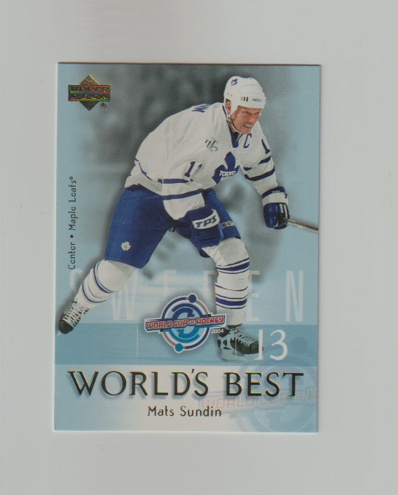 2004-05 Upper Deck World's Best #WB24 Mats Sundin