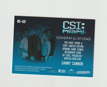 Load image into Gallery viewer, 2004 CSI Miami Series 1 Autographs #MI-A9 Danny Cannon
