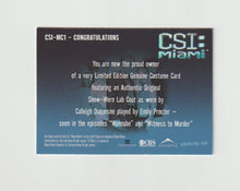Load image into Gallery viewer, 2004 CSI Miami Series 1 Costumes #CSI-MC1 Calleigh Duquesne played by Emily Procter
