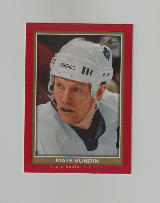 2005-06 Beehive Red #83 Mats Sundin
