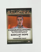 Load image into Gallery viewer, 2005 Battlestar Galactica Premiere Autographs Barclay Hope as Transport Pilot
