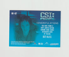 Load image into Gallery viewer, 2005 CSI Miami Series 2 Autographs #MI-B7 Valera played by Boti Bliss

