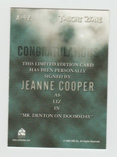 Load image into Gallery viewer, 2005 Twilight Zone Science and Superstition Autographs #A-92 Jeanne Cooper
