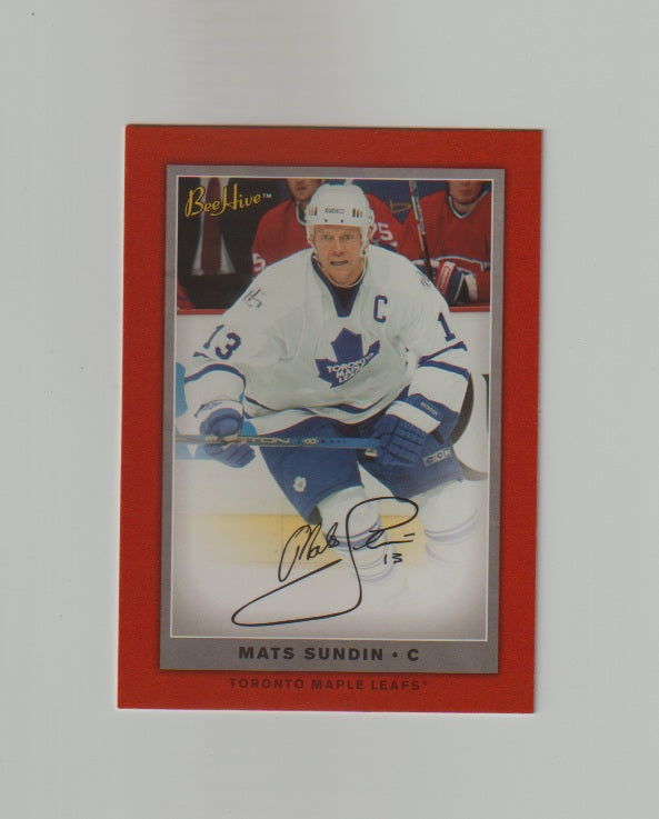 2006-07 Beehive Red Facsimile Signatures #5 Mats Sundin