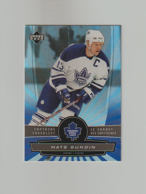 2006-07 McDonald's Captains Checklist #52 Mats Sundin
