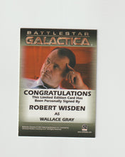 Load image into Gallery viewer, 2006 Battlestar Galactica Season 1 Autographs Robert Wisden as Wallace Gray
