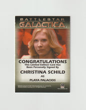 Load image into Gallery viewer, 2006 Battlestar Galactica Season 2 Autographs Christina Schild as Playa Palacios
