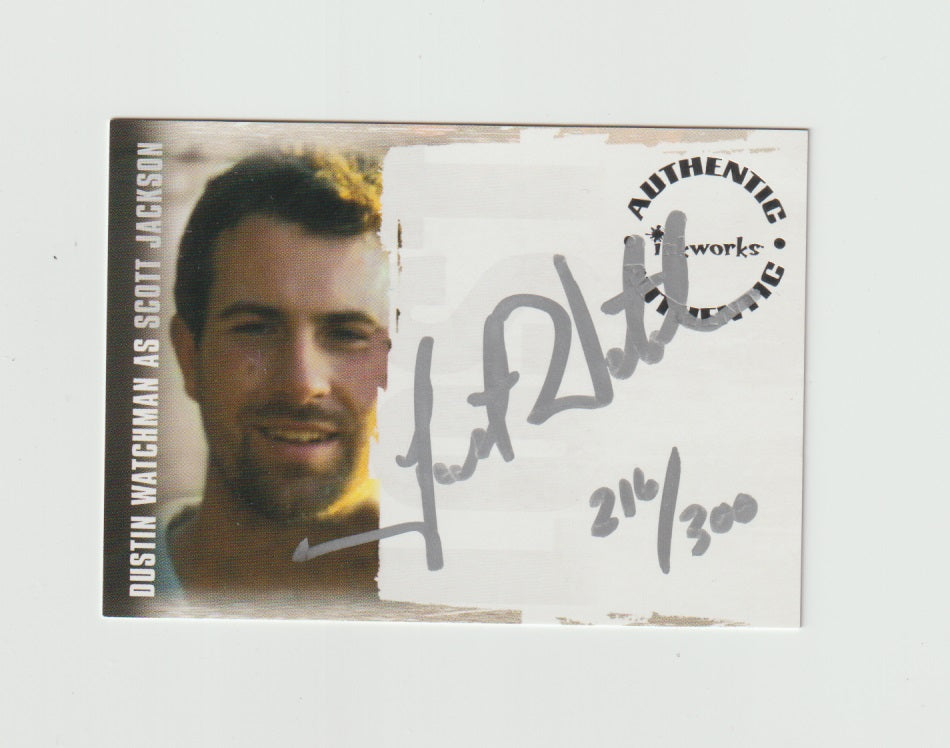 2006 Lost Revelations Autographs #A-10 Dustin Watchman as Scott Jackson