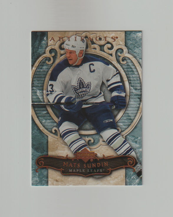 2007-08 Artifacts #28 Mats Sundin