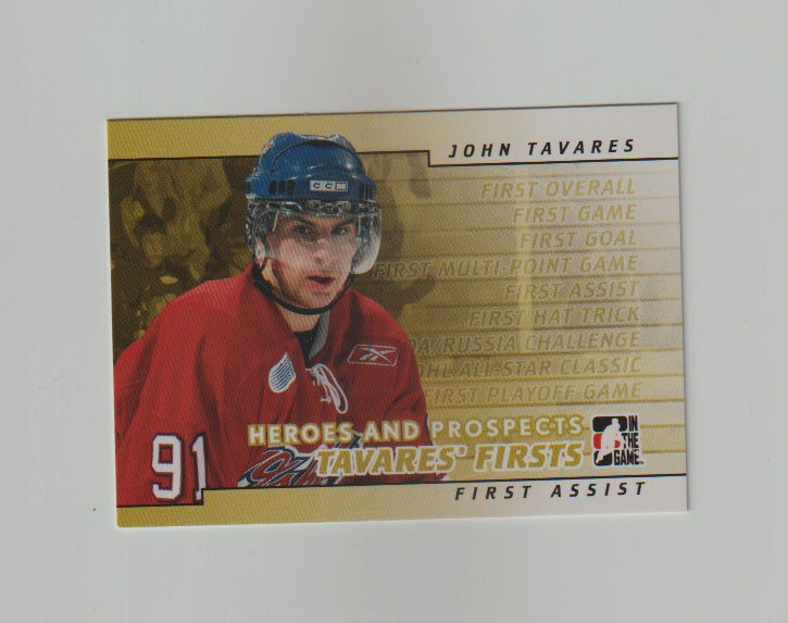 2007-08 ITG Heroes and Prospects John Tavares Firsts #JT-05 John Tavares