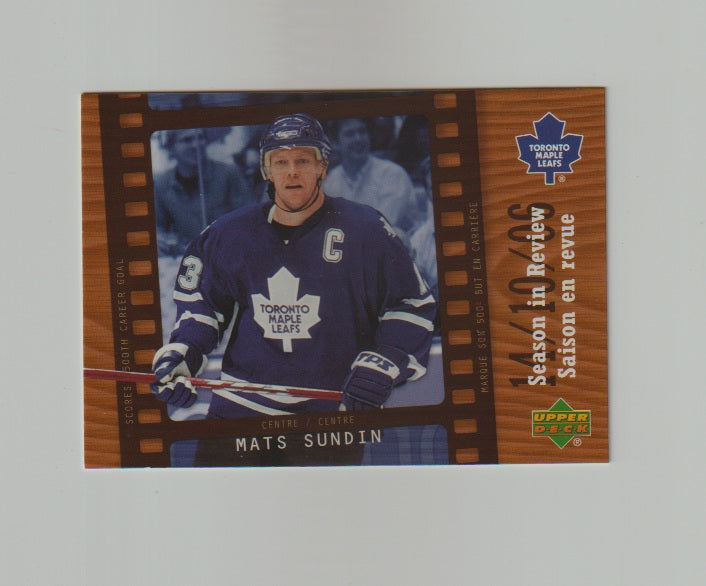 2007-08 McDonald's Season in Review #SR2 Mats Sundin