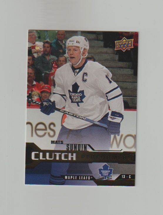 2007-08 Upper Deck Clutch Performers #CP3 Mats Sundin