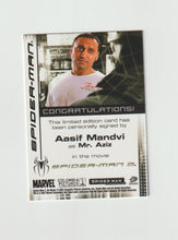 Load image into Gallery viewer, 2007 Spider-Man 3 Autographs Aasif Mandvi as Mr Aziz
