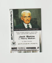 Load image into Gallery viewer, 2007 Spider-Man 3 Autographs Jack Betts as Henry Balkan
