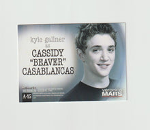 Load image into Gallery viewer, 2007 Veronica Mars S2 #A15 Kyle Gallner as Cassidy Beaver Casablancas Autograph
