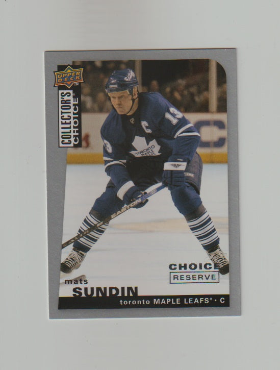 2008-09 Collectors Choice Reserve Silver #111 Mats Sundin