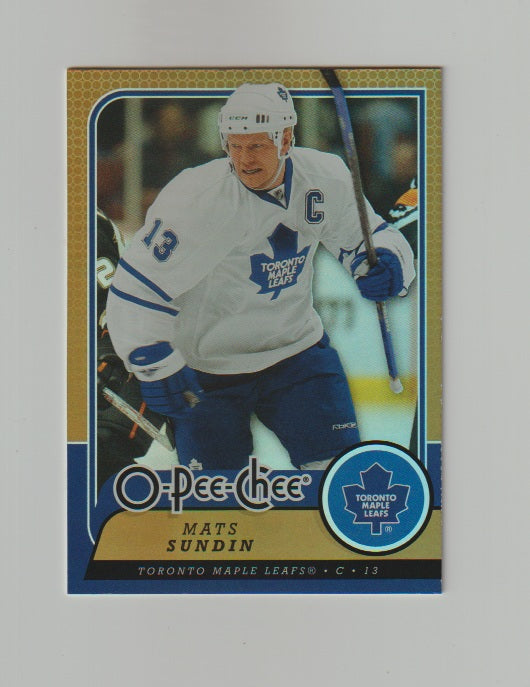 2008-09 O-Pee-Chee Gold #38 Mats Sundin