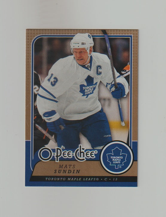 2008-09 O-Pee-Chee #38 Mats Sundin