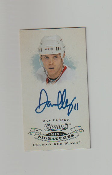 2008-09 Upper Deck Champs Mini Signatures #CS-DC Dan Cleary
