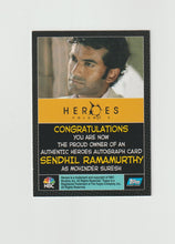 Load image into Gallery viewer, 2008 Heroes Series 2 Sendhil Ramamurthy as Mohinder Suresh Autograph
