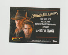 Load image into Gallery viewer, 2008 Indiana Jones and the Kingdom of the Crystal Skull Andrew Divoff Autograph
