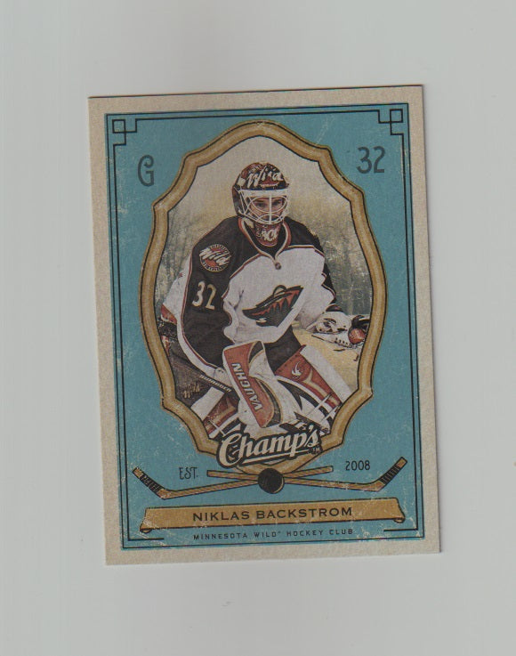 2009-10 Upper  Deck Champs #54 Niklas Backstrom