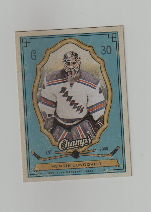 2009-10 Upper Deck Champs #69 Henrik Lindqvist