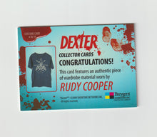Load image into Gallery viewer, 2009 Dexter Memorabilia #DC19 Rudy Cooper
