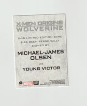 Load image into Gallery viewer, 2009 X-Men Origins Wolverine Autographs Michael-James Olsen as Young Victor
