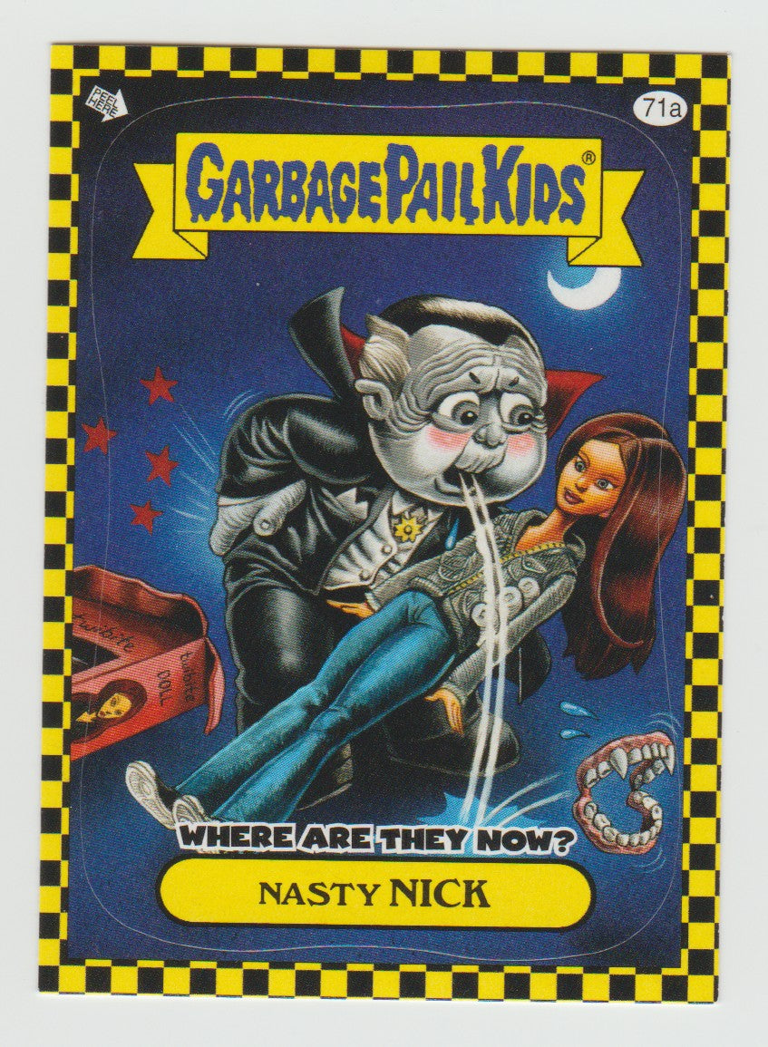 2010 Garbage Pail Kids Flashback #71a Nasty Nick
