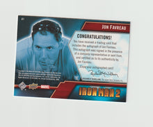 Load image into Gallery viewer, 2010 Iron Man 2 Autographs #A1 Jon Favreau as Happy Hogan
